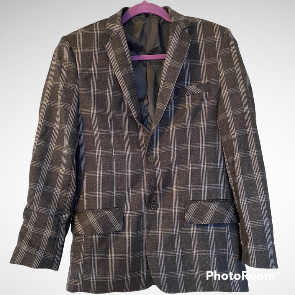 Bocaccio Uomo plaid blazer Sz 18 Boys